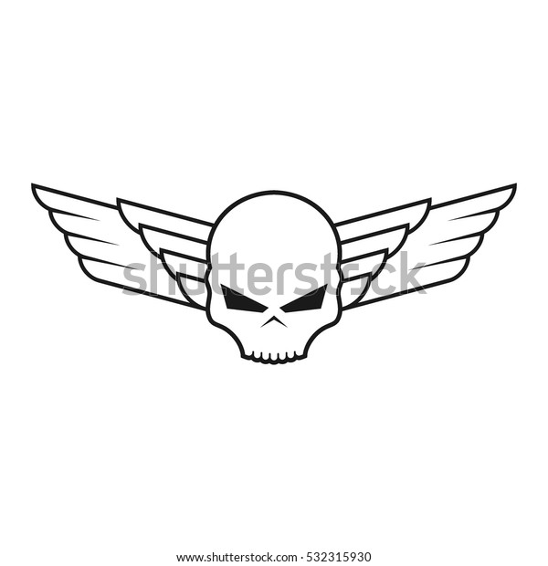 Skull logo design\
template