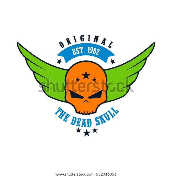 Skull logo design\
template