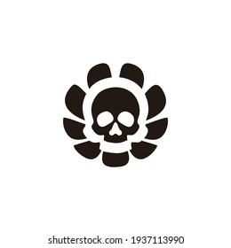 skull logo design vector icon