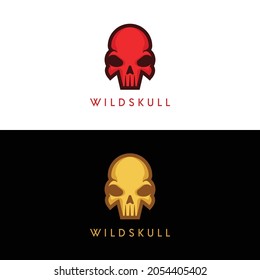 Skull Logo Design Vector Illustration