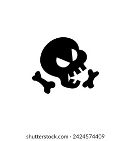 Skull logo design vector illustration