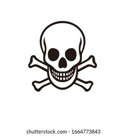 skull logo design vector template