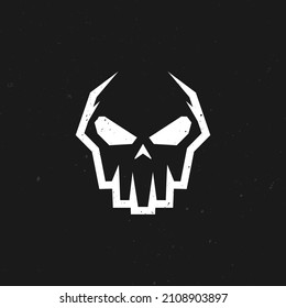 skull logo design,vector,illustration ready to use