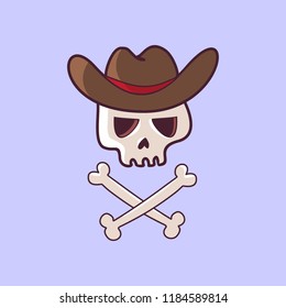 skull logo icon design vector graphic template