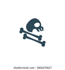 Skull logo icon design vector template illustration