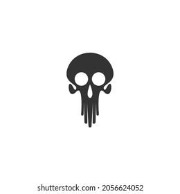 Skull logo icon design vector template illustration