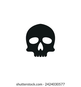 skull logo icon design vector illustration, skull icon,