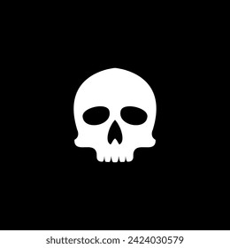 skull logo icon design vector illustration, skull icon,