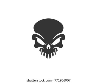 Skull logo, icon or skull illustration, vector of skeleton.