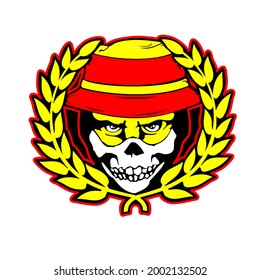 skull logo illustration, can be used for community logo