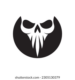 Skull logo images illustration design