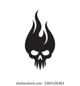 Skull logo images illustration design