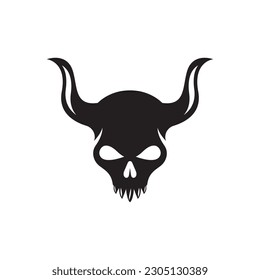 Skull logo images illustration design