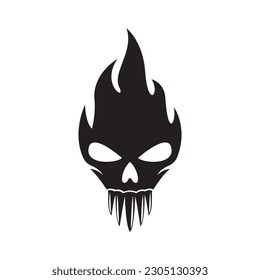 Skull logo images illustration design