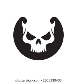 Skull logo images illustration design