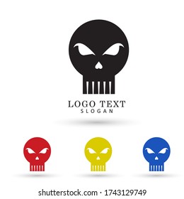 Skull Logo. Symbol & Icon Vector Template.