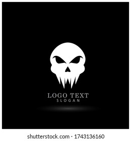Skull Logo. Symbol & Icon Vector Template.