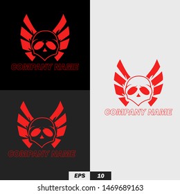 Skull logo template for company or personal,Esport logo