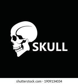 Skull logo template design vector
