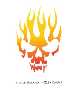 Skull Logo Template on white background. eps3