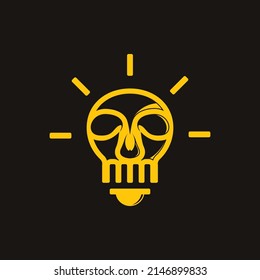 Skull logo template vector icon design