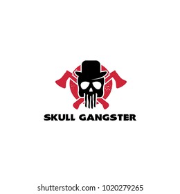 Skull logo vector