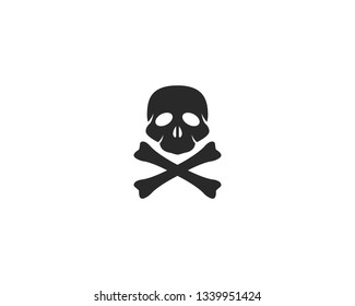 Skull logo vector illustration