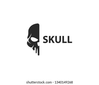 Skull logo vector illustration