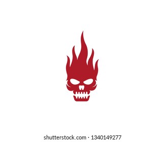 Skull logo vector illustration