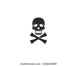 Skull logo vector illustration