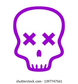 Skull logo vector illustration - Vector