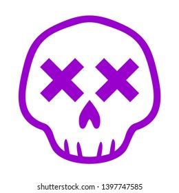 Skull logo vector illustration - Vector