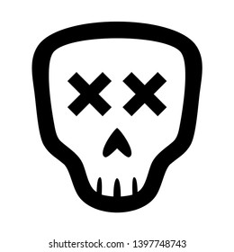 Skull logo vector illustration - Vector
