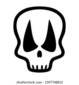 Skull logo vector illustration - Vector