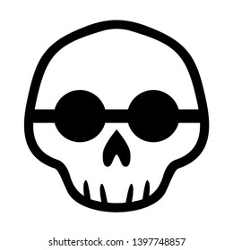 Skull logo vector illustration - Vector