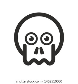 Skull logo vector illustration - Vector