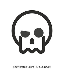 Skull logo vector illustration - Vector