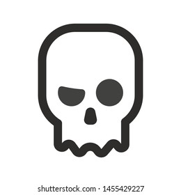 Skull logo vector illustration - Vector