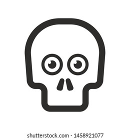 Skull logo vector illustration - Vector