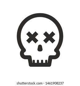 Skull logo vector illustration - Vector