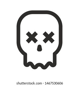 Skull logo vector illustration - Vector