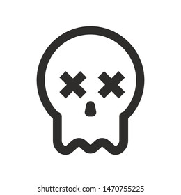 Skull logo vector illustration - Vector
