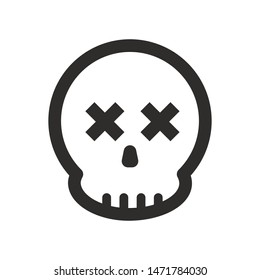 Skull logo vector illustration - Vector