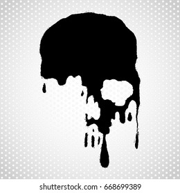 Skull logo vector illustration