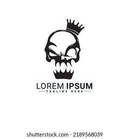 Skull logo vector illustration design 