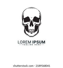 Skull logo vector illustration design 