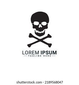 Skull logo vector illustration design 