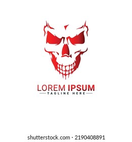 Skull logo vector illustration design 
