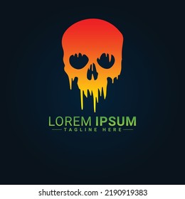 Skull logo vector illustration design 