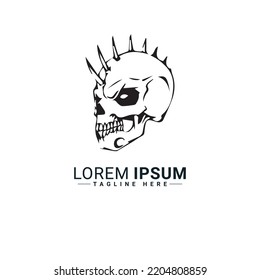 Skull  logo vector illustration design 